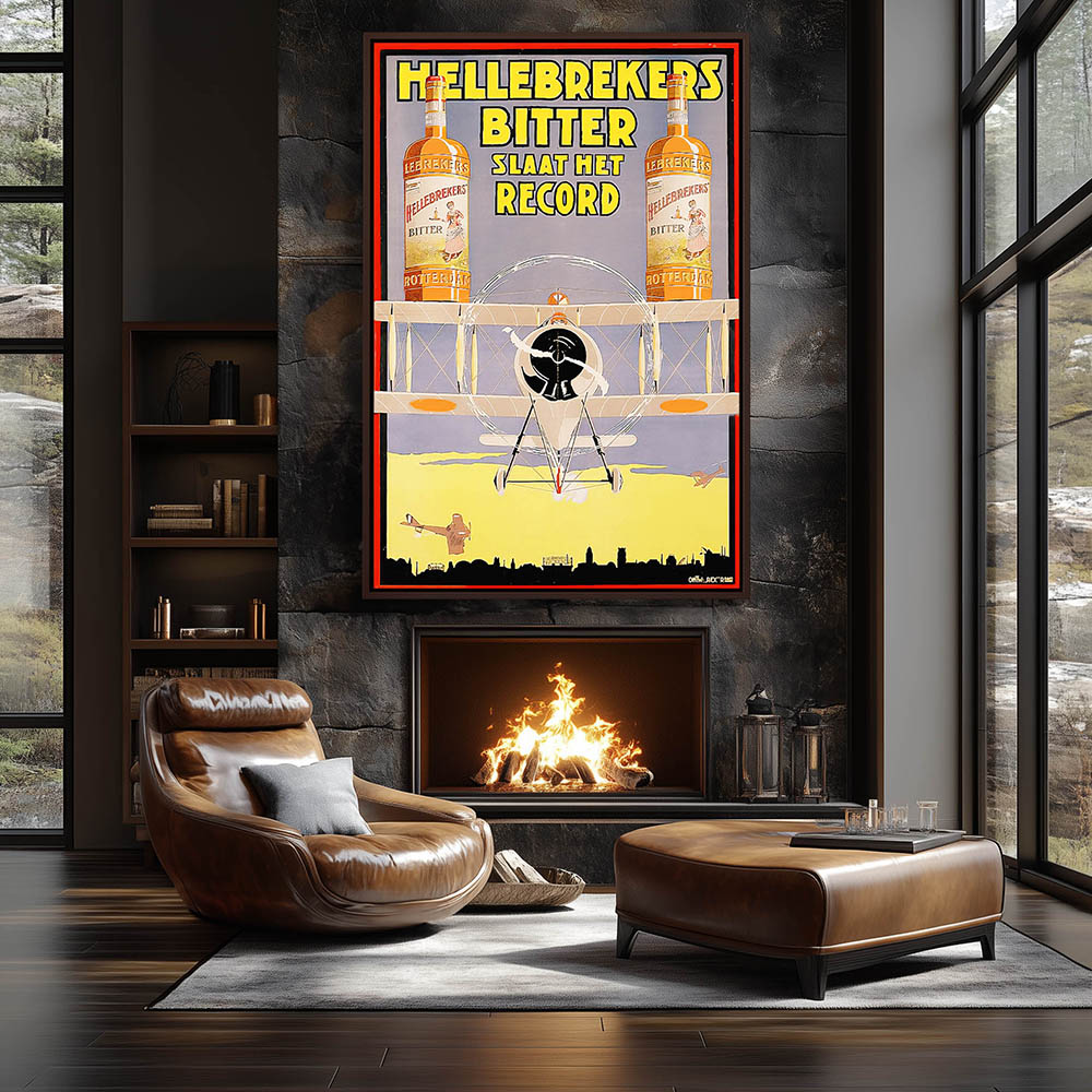 Hellebrekers Bitter Advertising Poster - Image 3