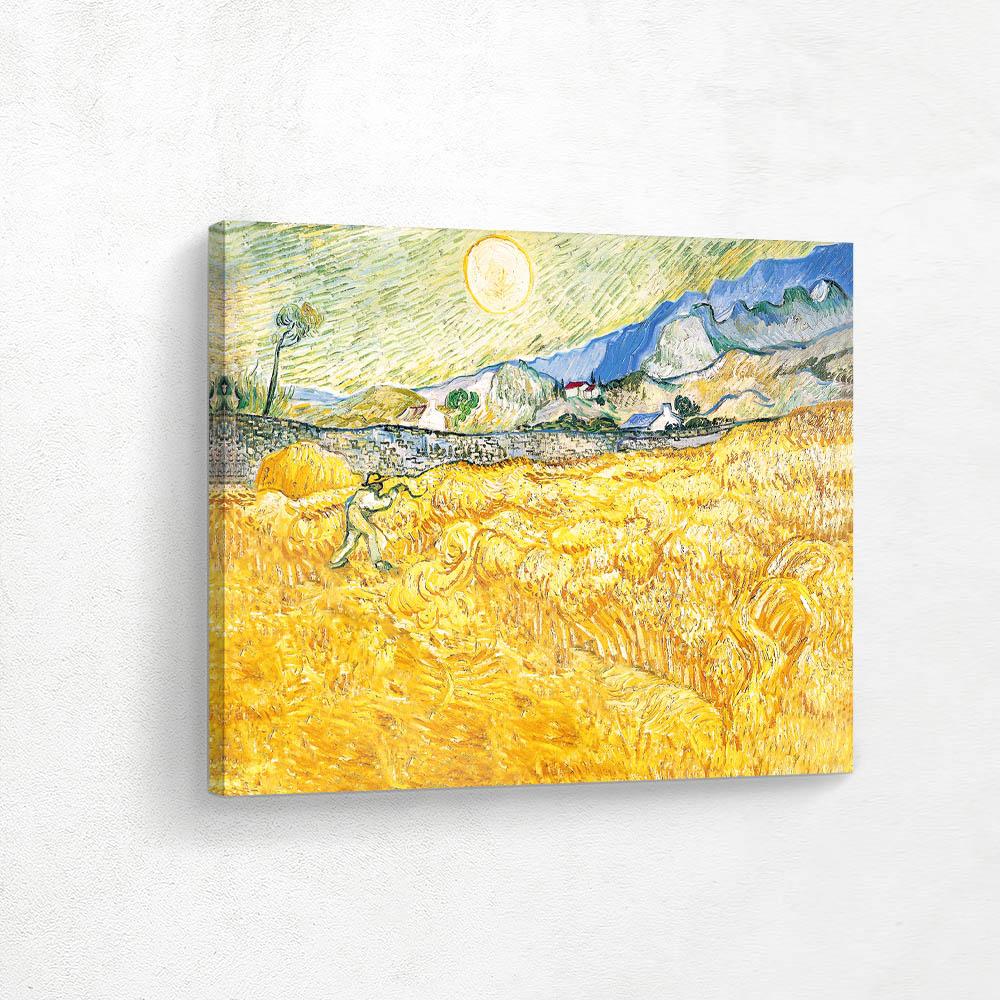 Wheat Field behind Saint Paul Hospital with Reaper