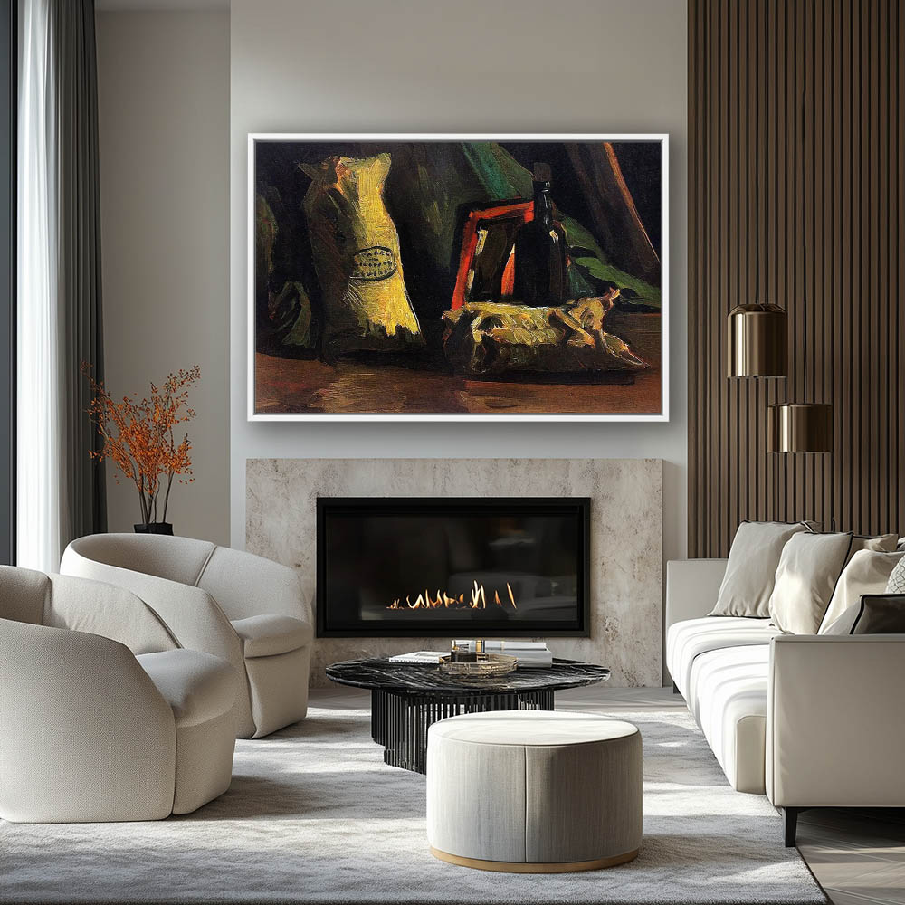 Still Life with Two Wineskins and a Bottle - Image 4