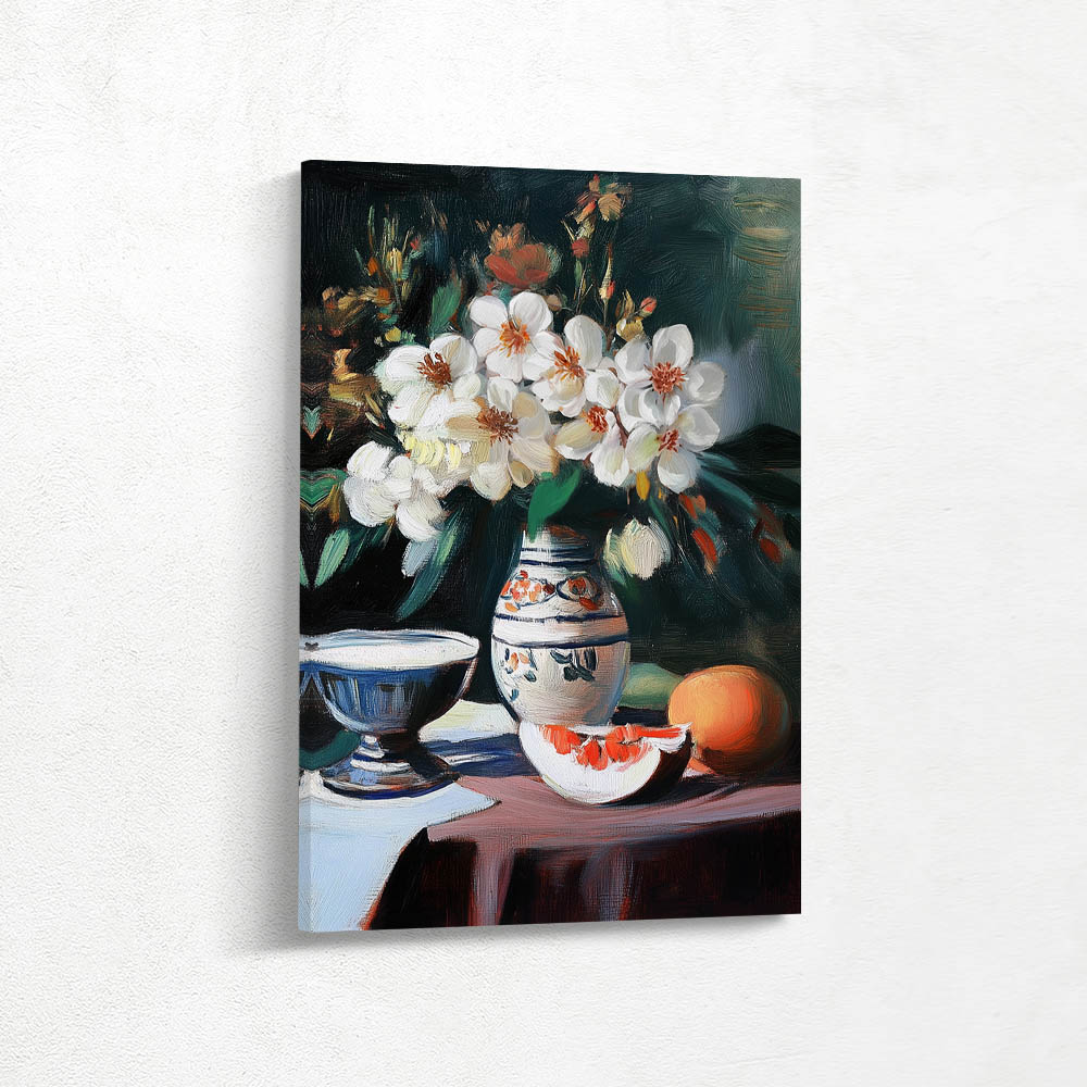 Still Life Painting with Flowers and Fruit Still Life Painting with Flowers and Fruit