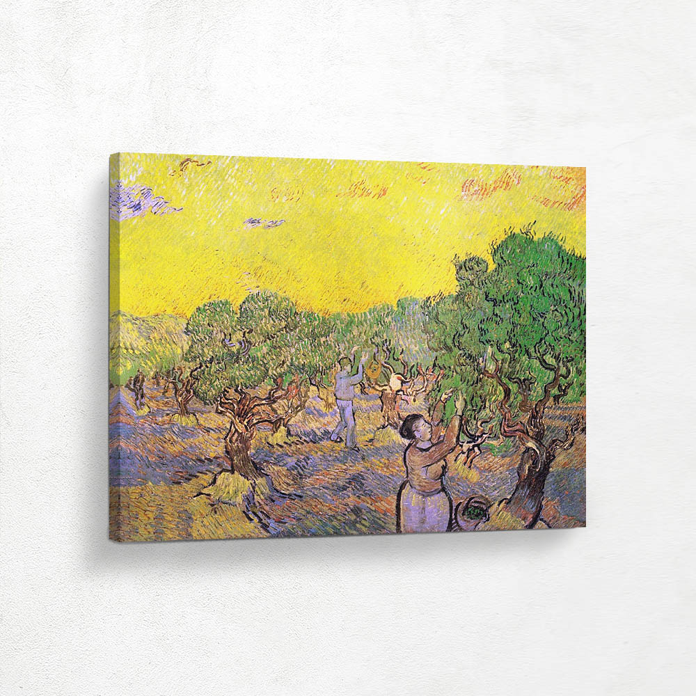 Olive Grove with Picking Figures