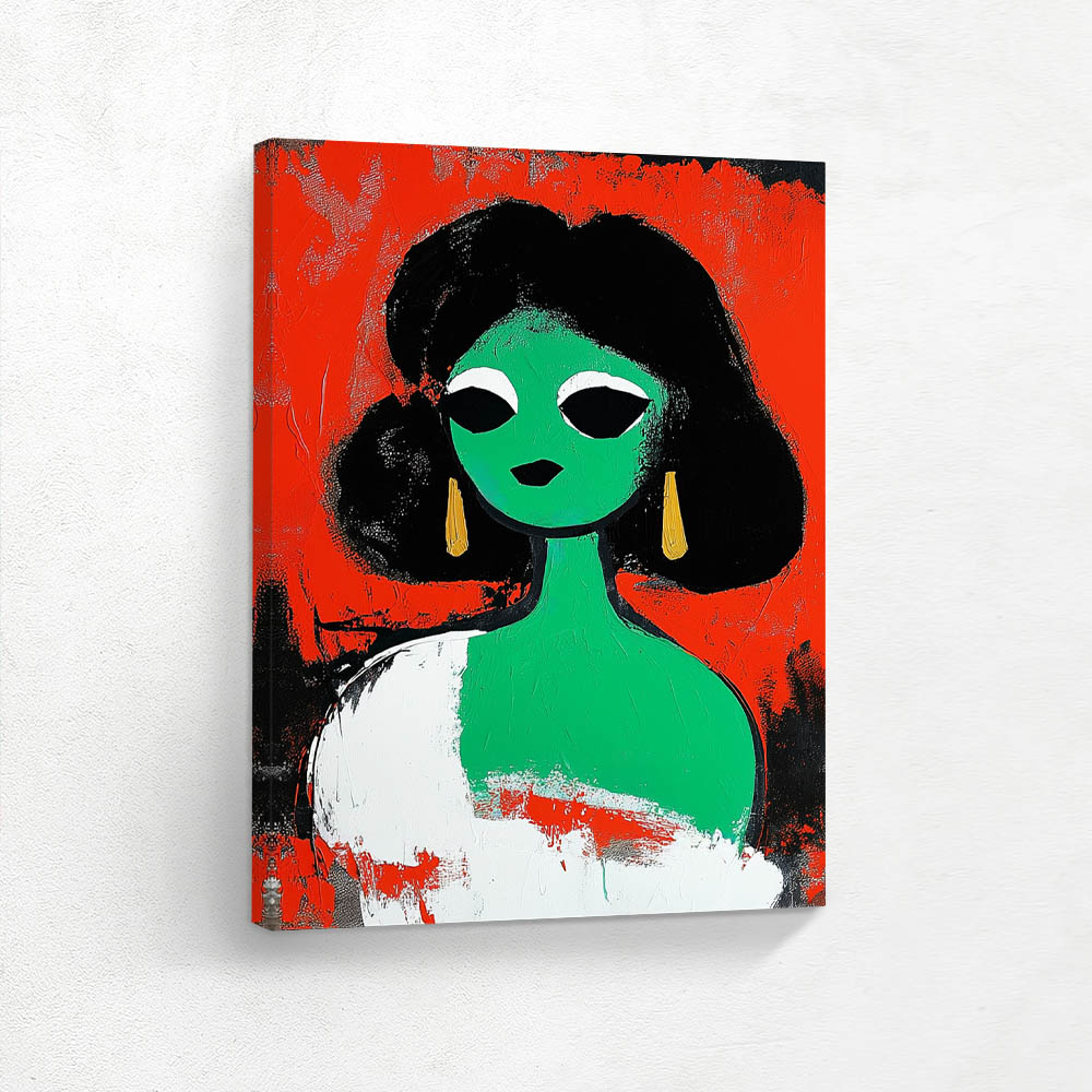 Emerald Echoes A Visage in Crimson