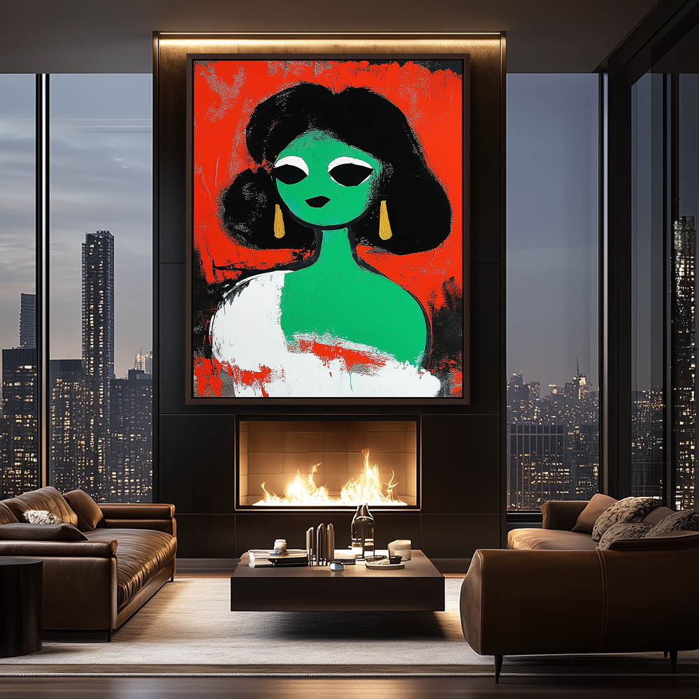 Emerald Echoes A Visage in Crimson - Image 3