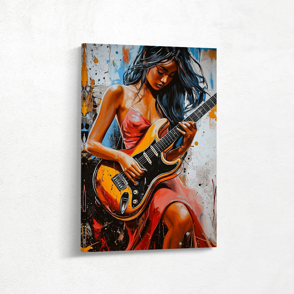 Guitar Goddess in Abstraction