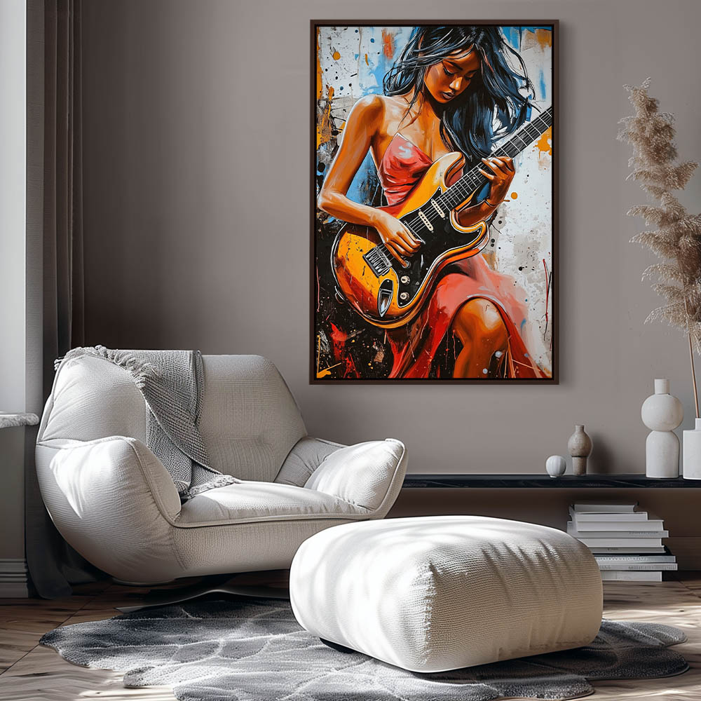 Guitar Goddess in Abstraction - Image 3
