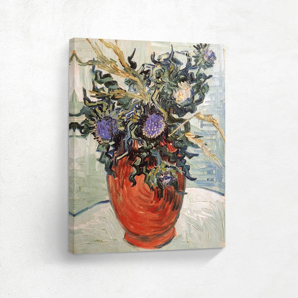 Flower Vase with Thistles