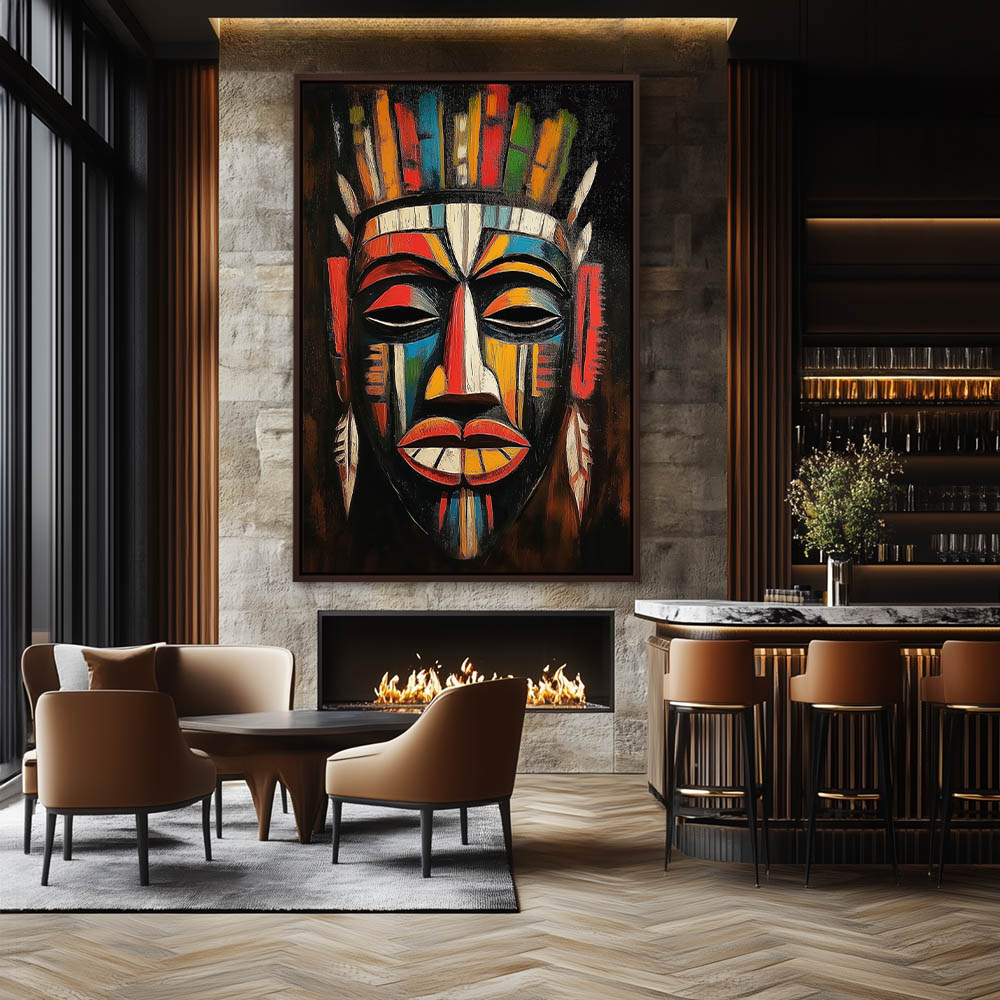 Tribal Whispers in Color Mask - Image 3