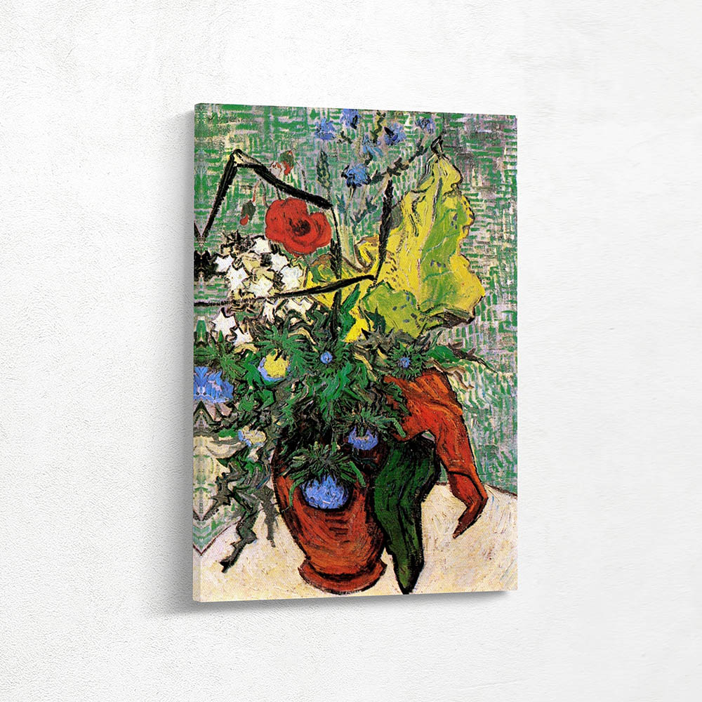 Wild Flowers and Thistles in a Vase