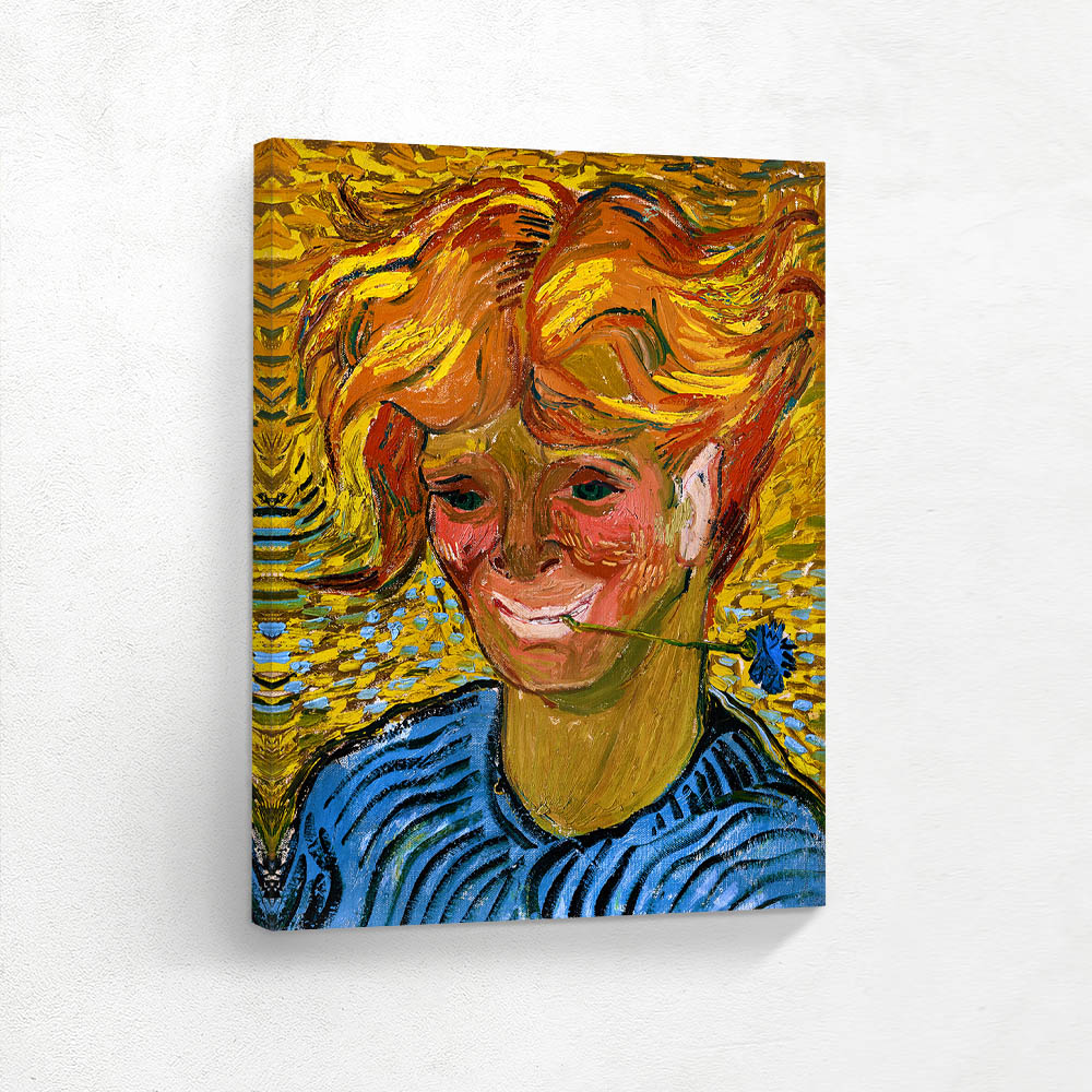 Young Man with Cornflower