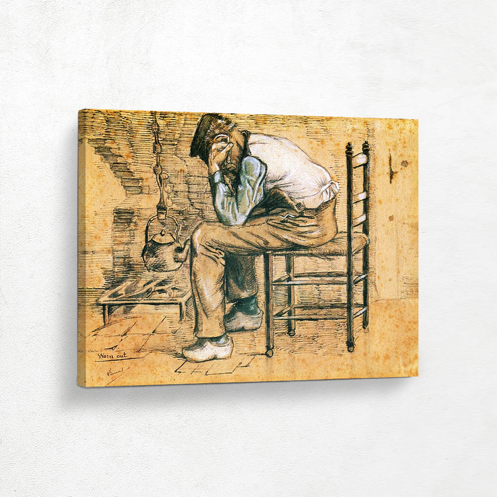 Peasant Sitting by the Fireplace