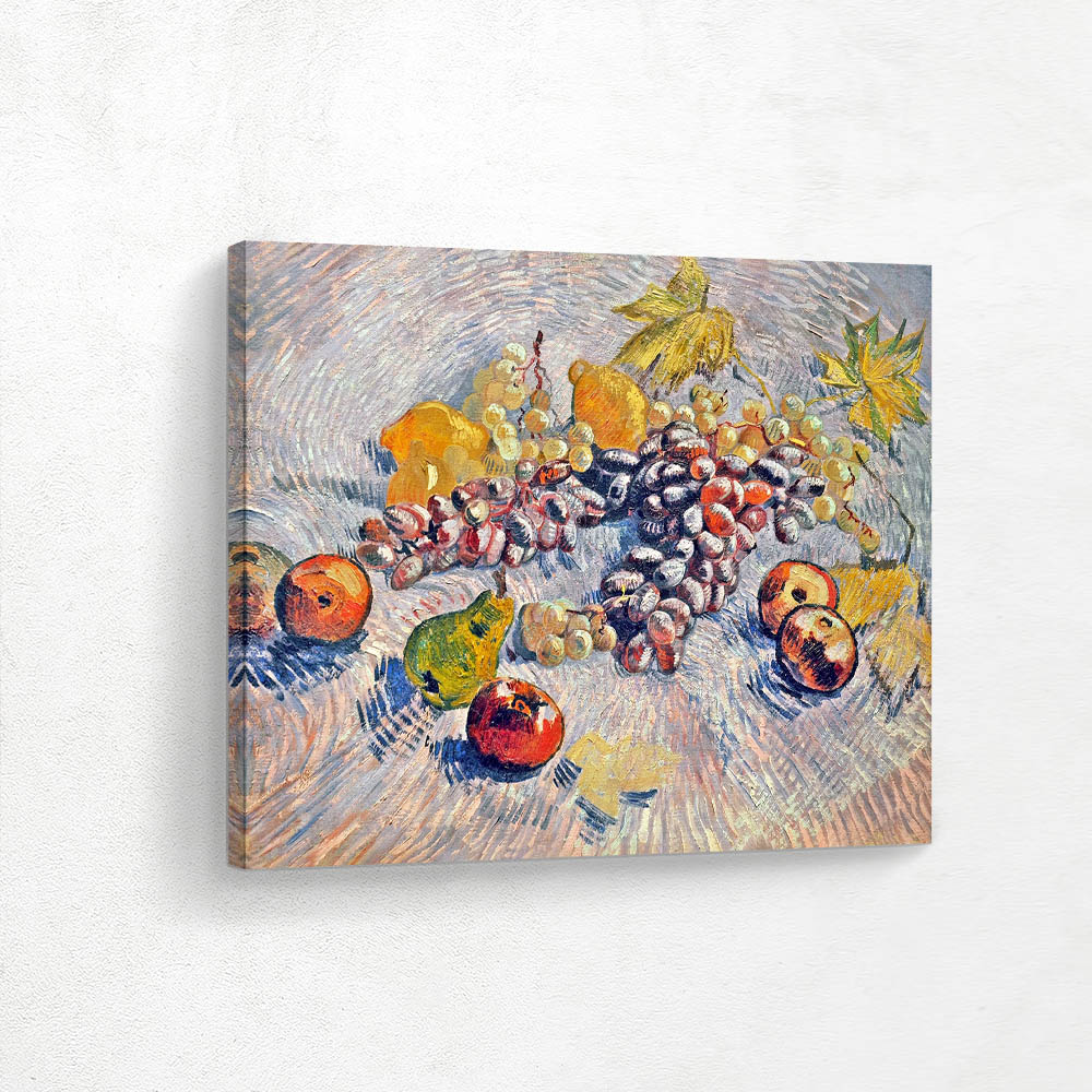 Still Life with Grapes Apples Lemons and Pear