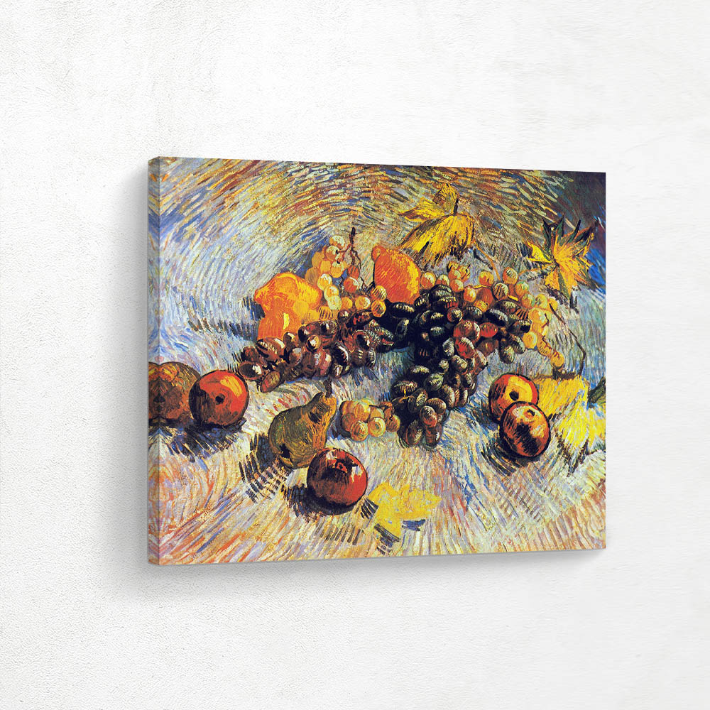 Still Life with Grapes Apples Lemons and Pear