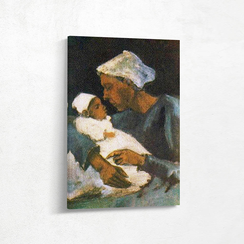 Women with Baby on Her Lap Half Figure
