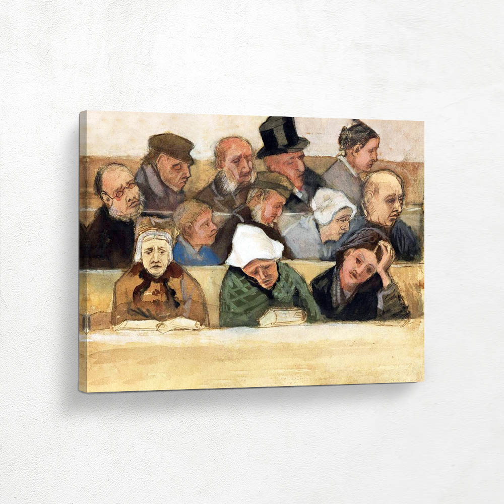 Church Pew with Worshippers