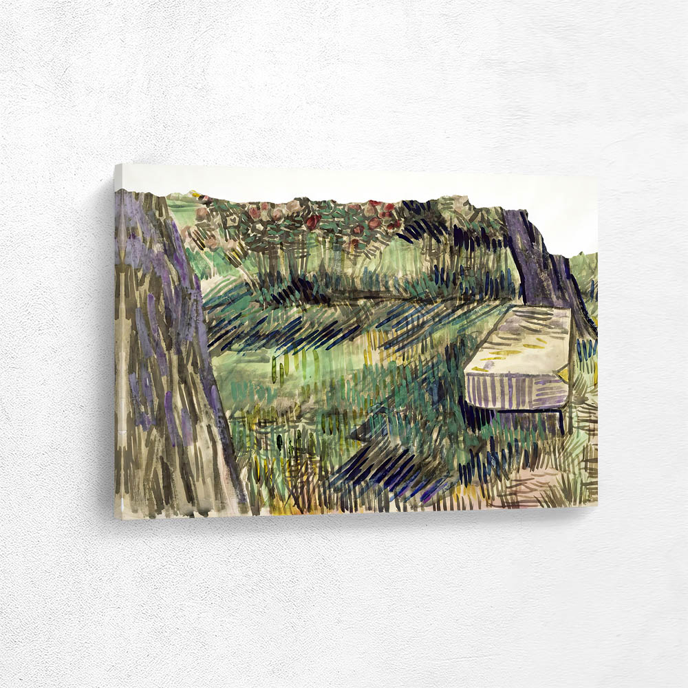 Stone Bench in the Garden of the Asylum