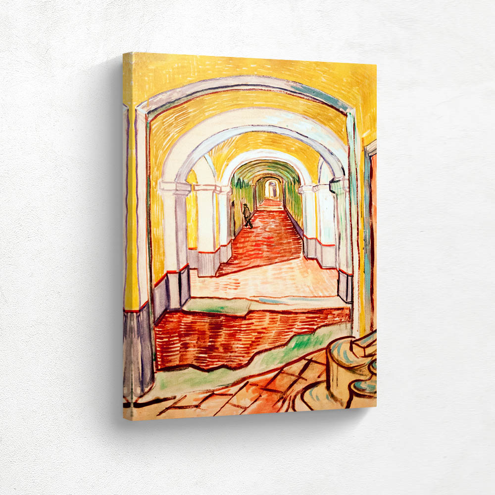 Corridor of Saint Paul Asylum in Saint Remy