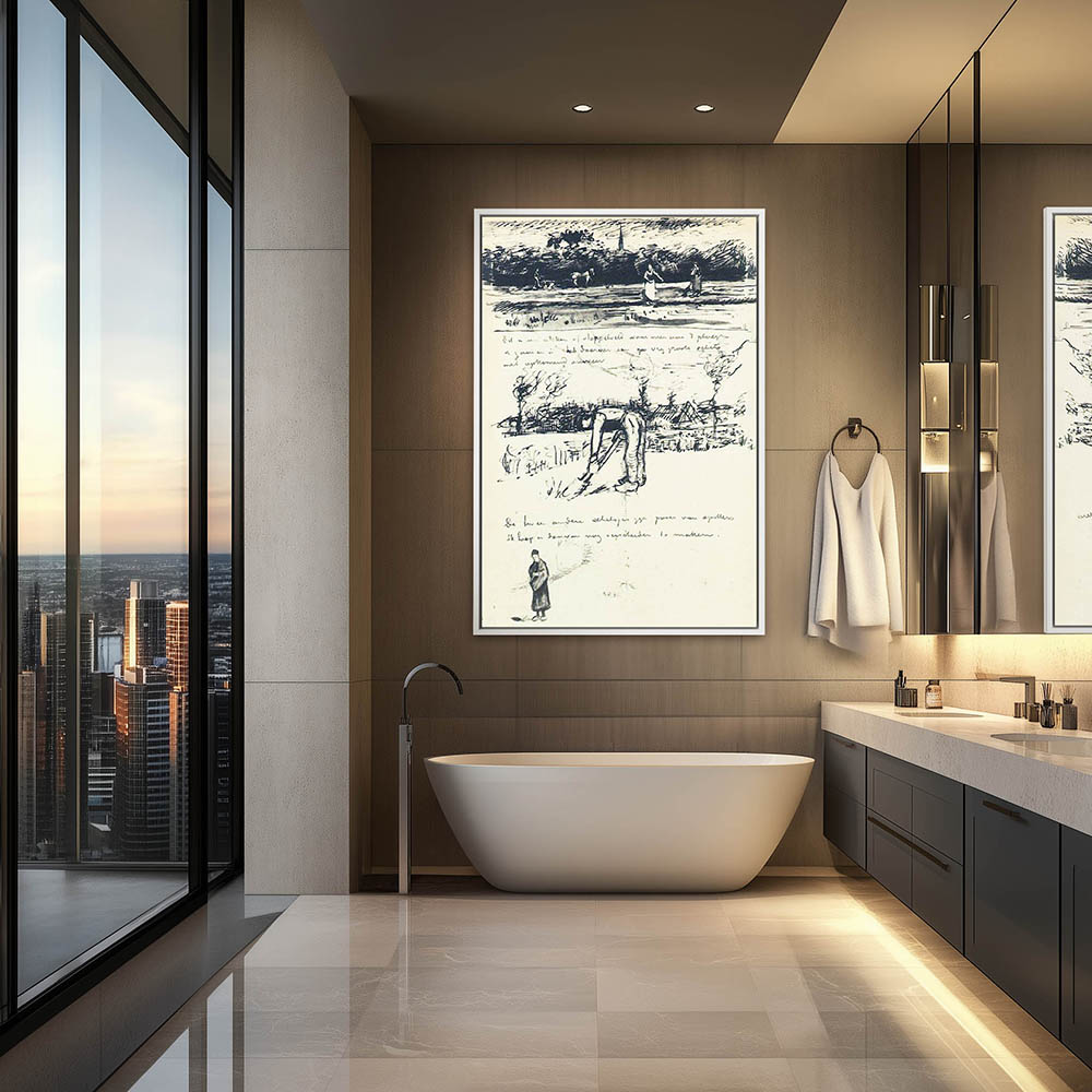 Field in a Thunderstorm Digger and Figure of Woman - Image 4