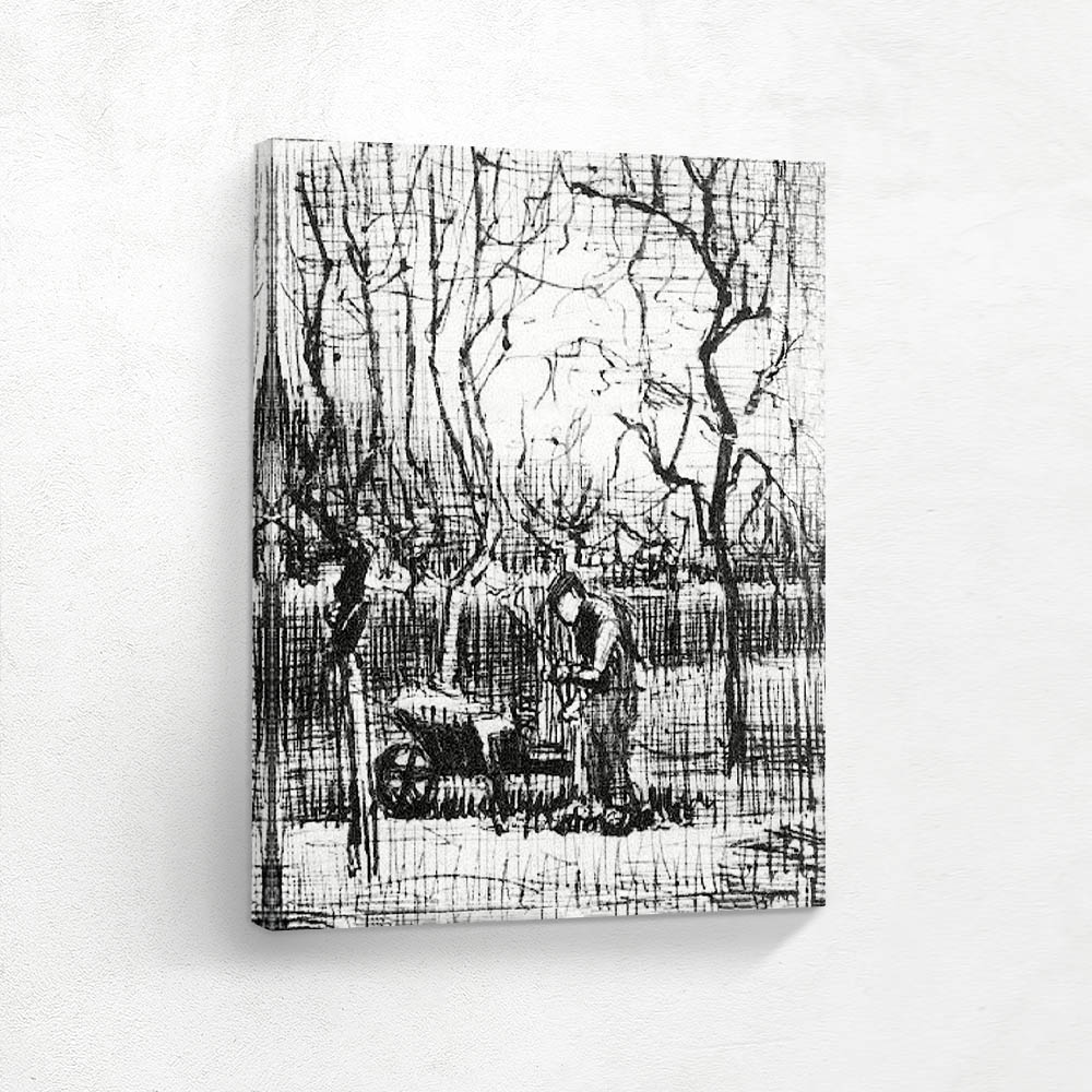 Gardner With a Wheelbarrow