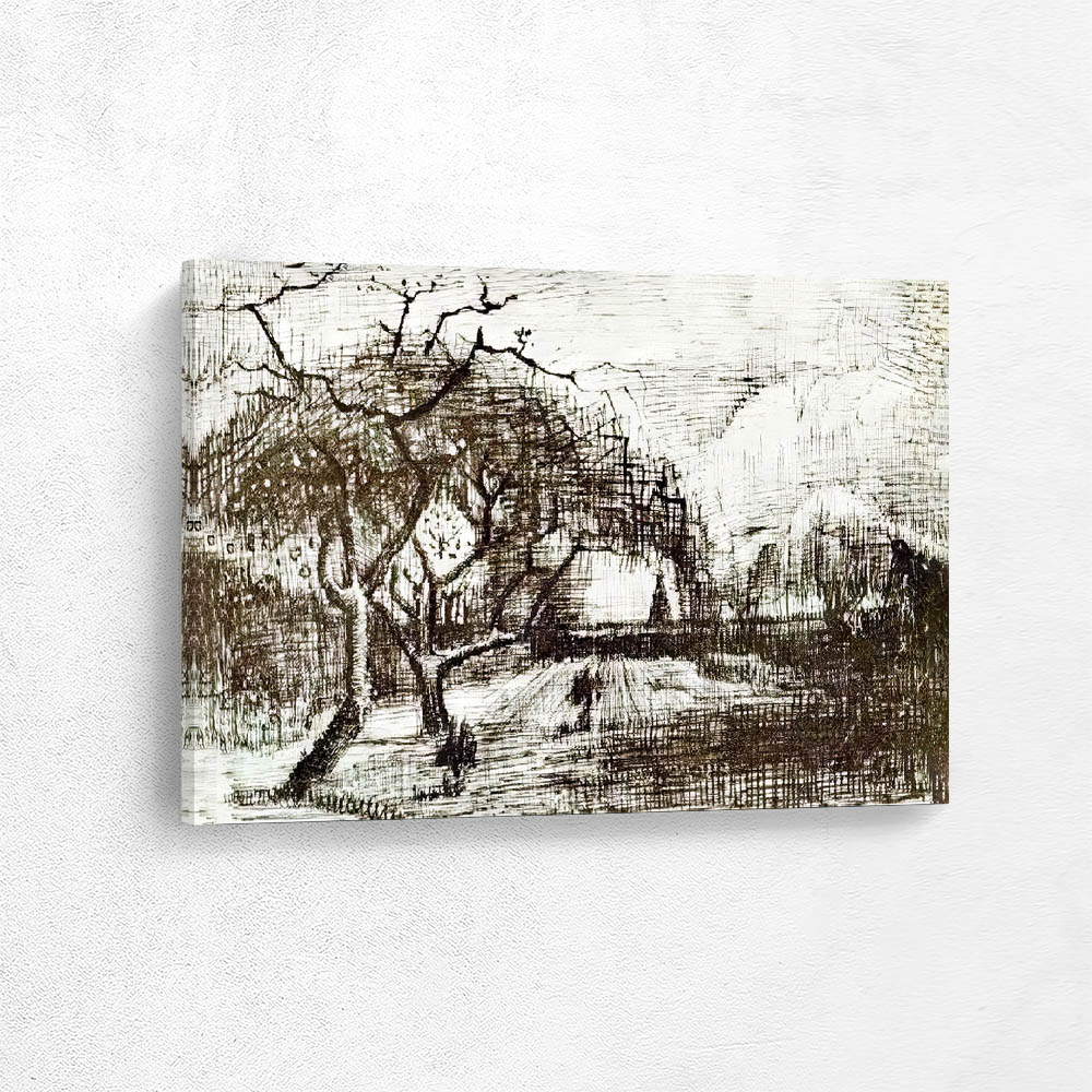 Parsonage With Flowering Tree