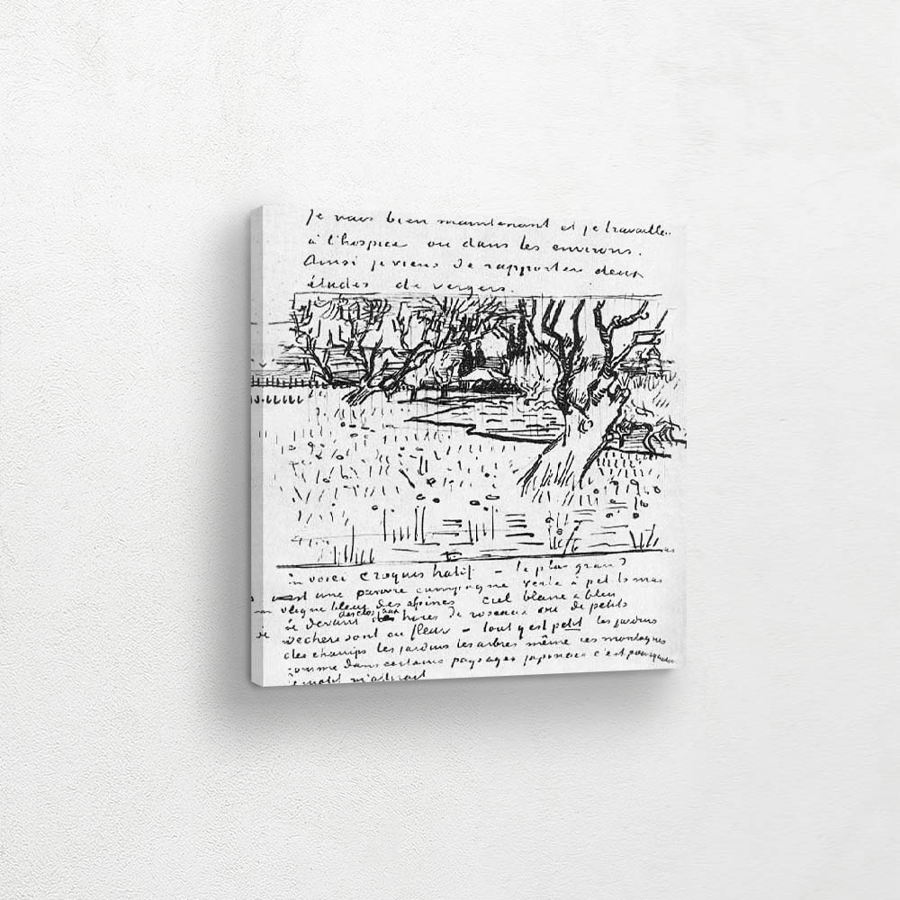 Orchard in Bloom in View of Aries