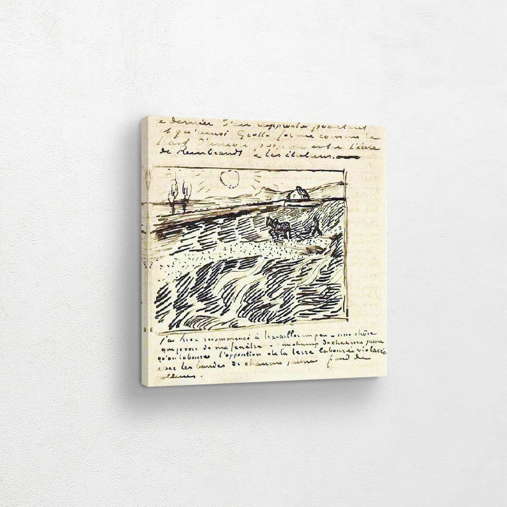 Enclosed Field with Plougman