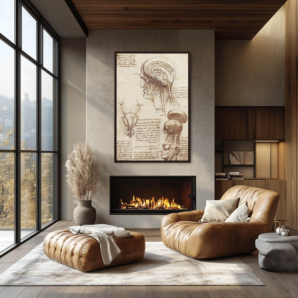 Physiological Sketch of the Human Brain and Skull - Image 3