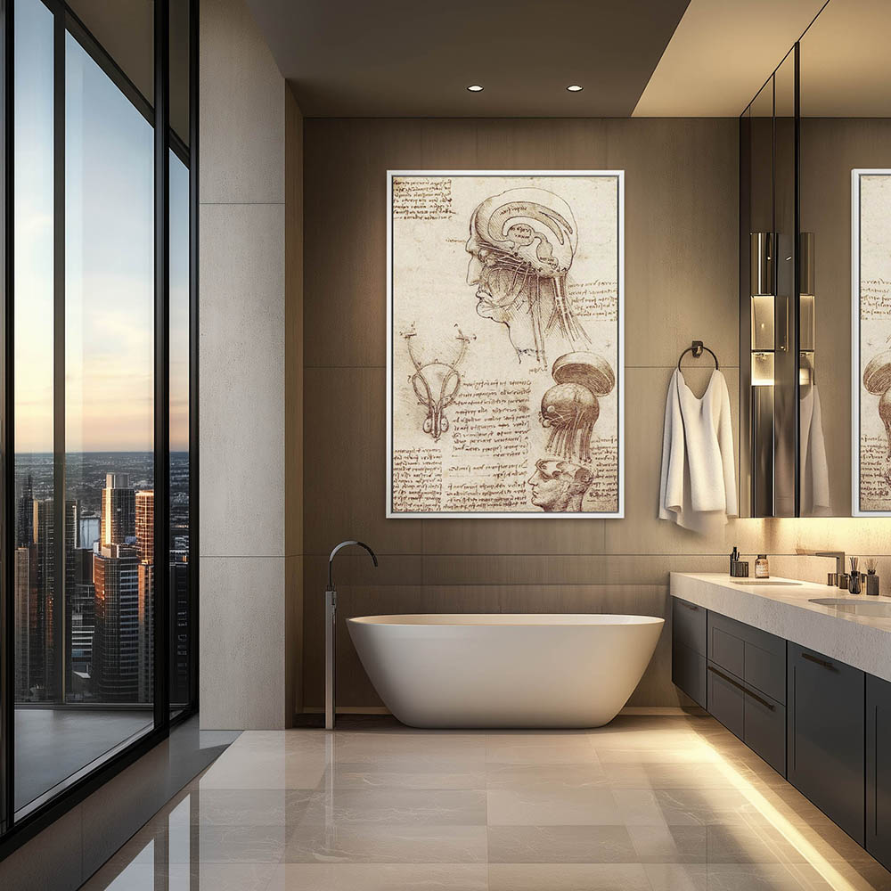 Physiological Sketch of the Human Brain and Skull - Image 4