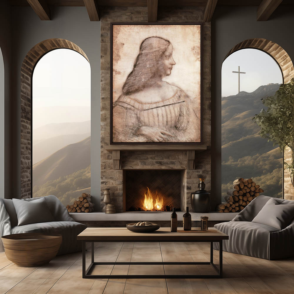 Portrait of Isabella d Esteltaliano - Image 3