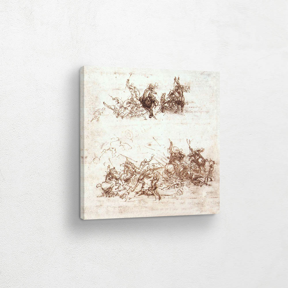 Study of Battles on Horseback and Foot