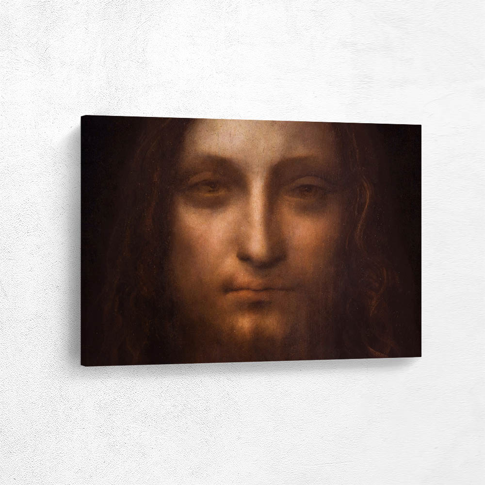 Salvator Mundi-Jesus Christ Face Detail