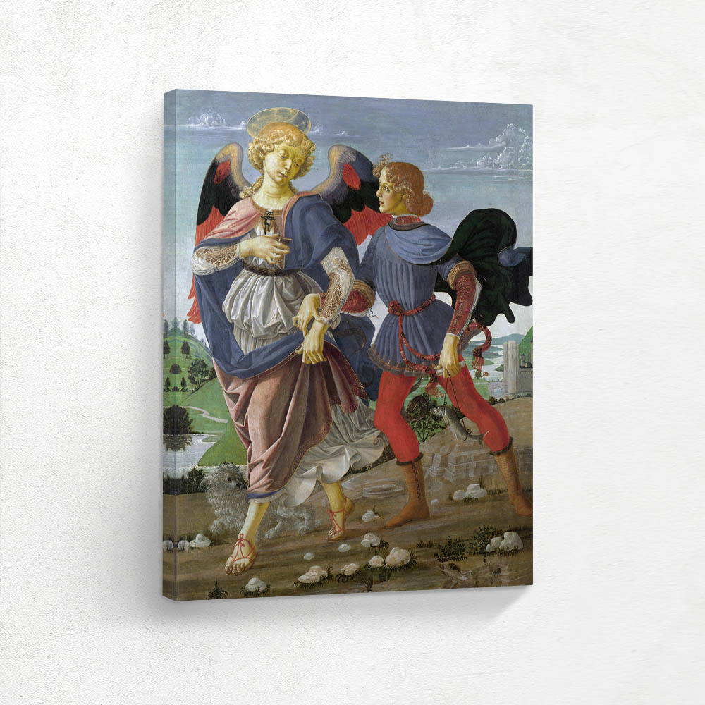 Tobias and the Angel in Andrea Verrocchio Studio