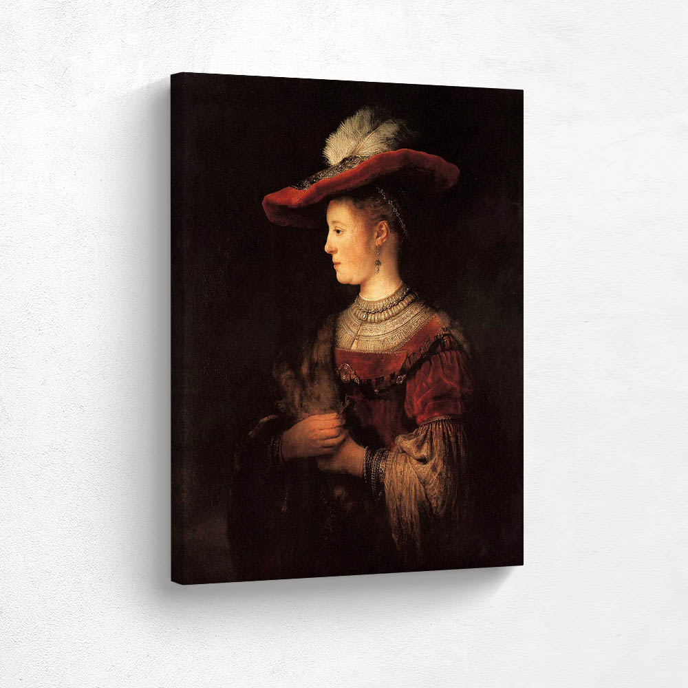 Saskia in a Red Hat