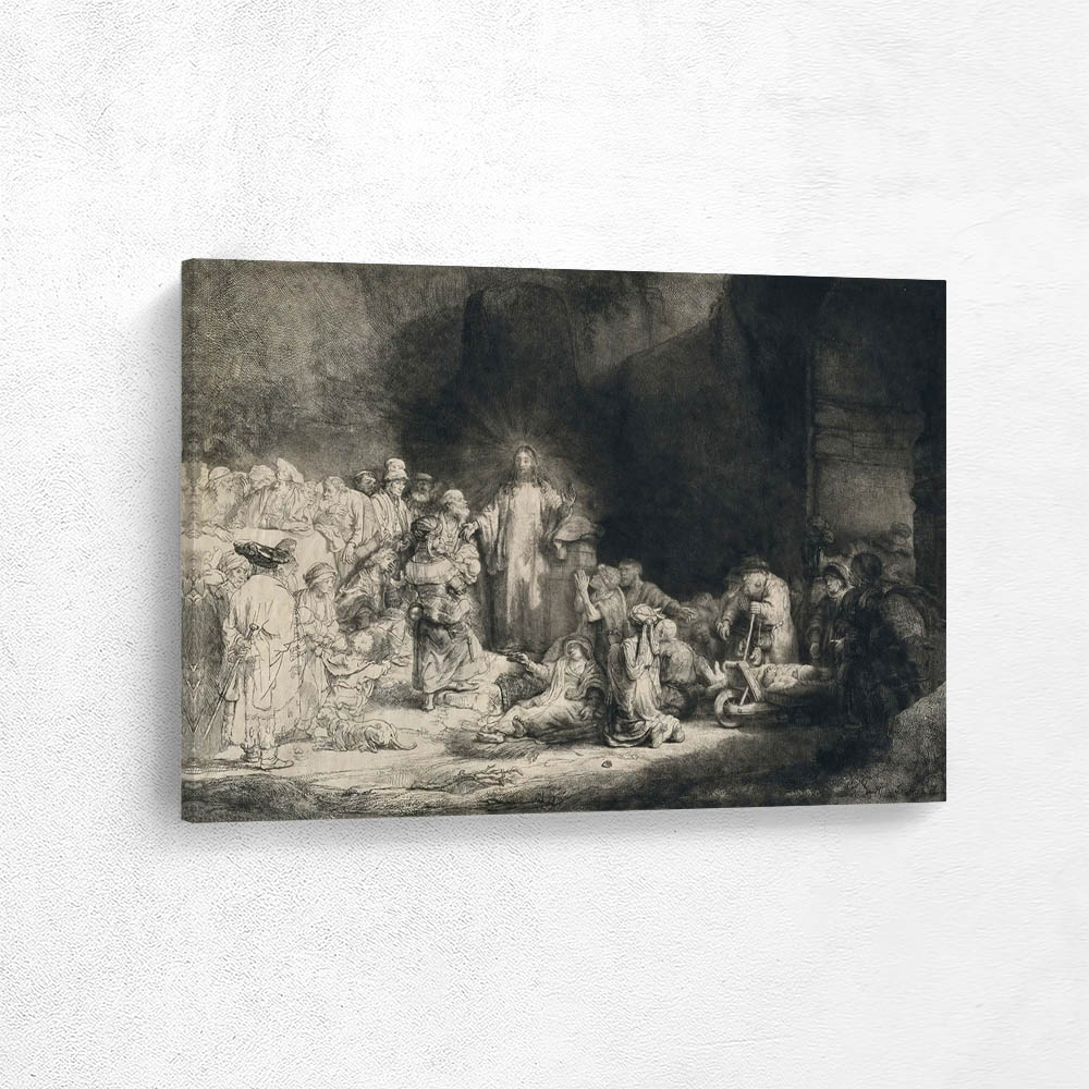 Christ Preaching    The Hundred Guilder Print
