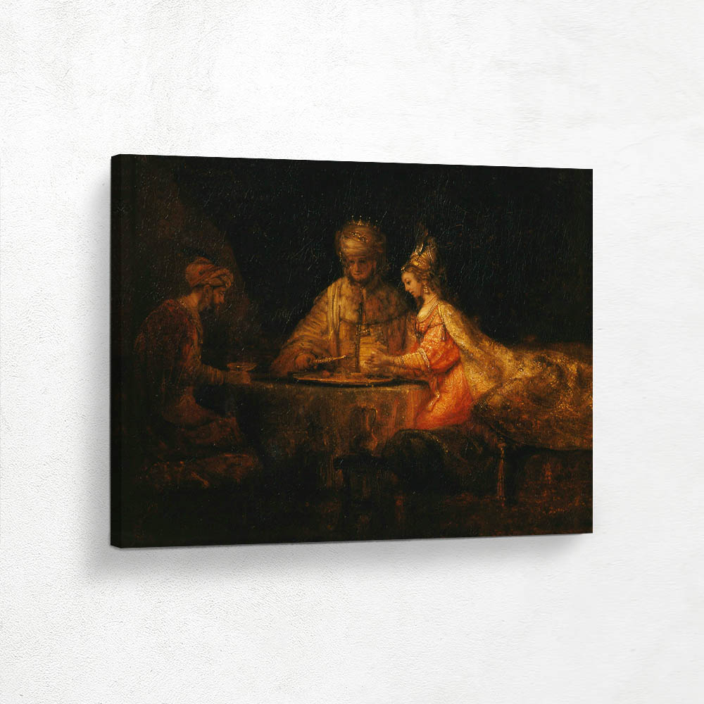 Ahasuerus and Haman at the Feast of Esther