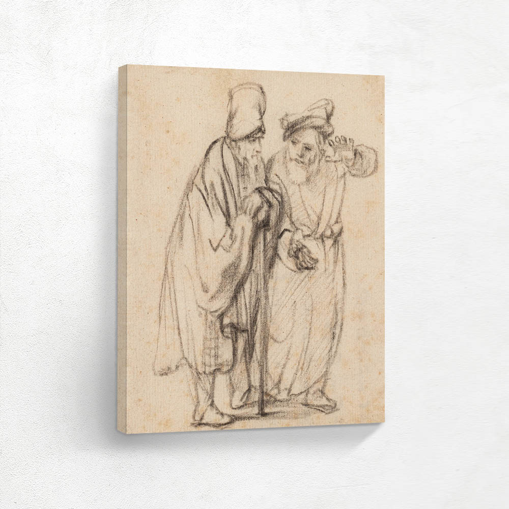 Two Old Men in Conversation