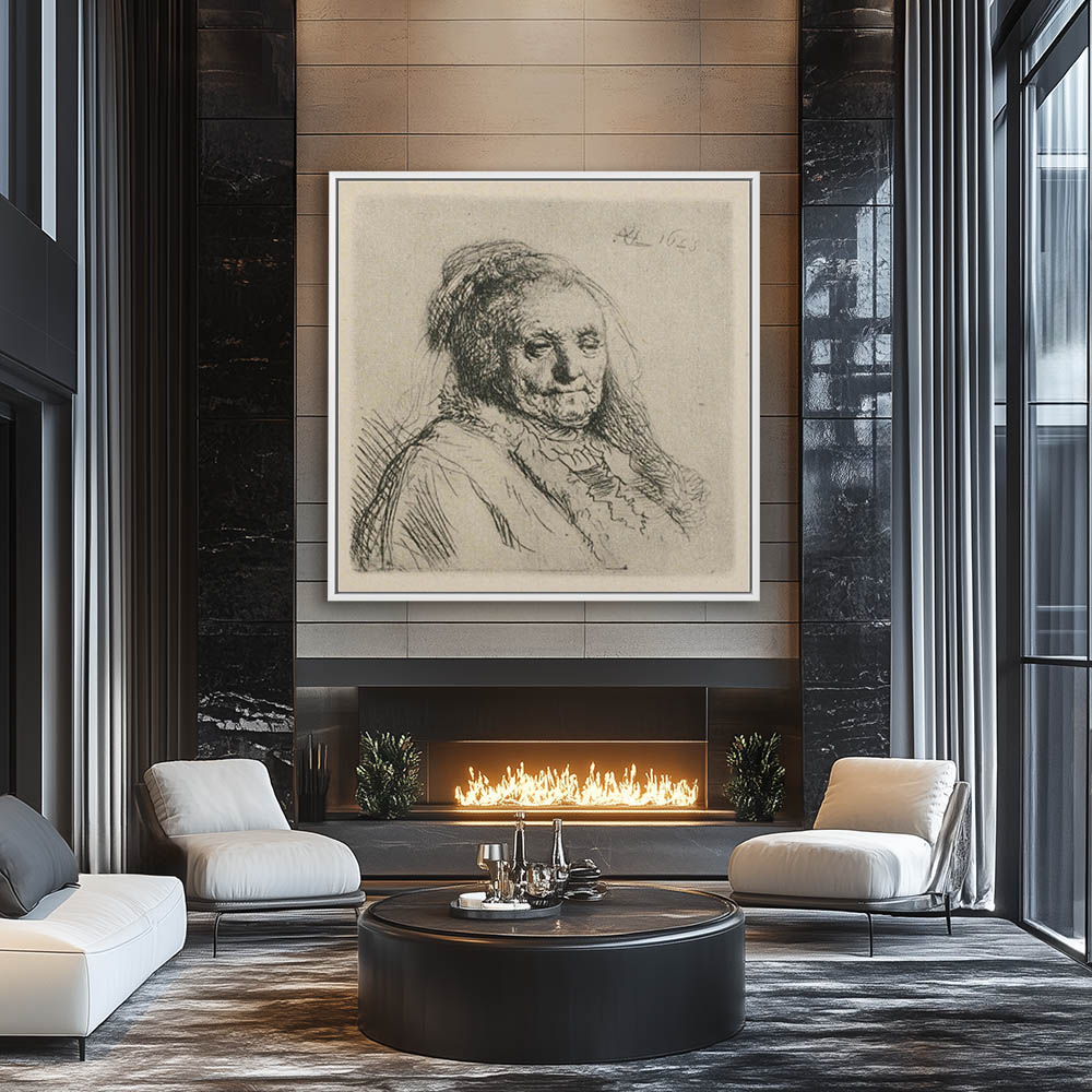 Bust of an Old Woman Rembrandts Mother - Image 4