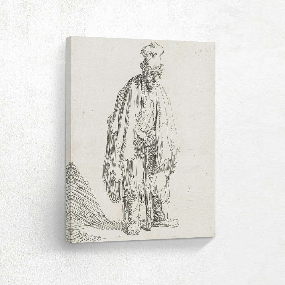 Beggar in a High Cap Standing