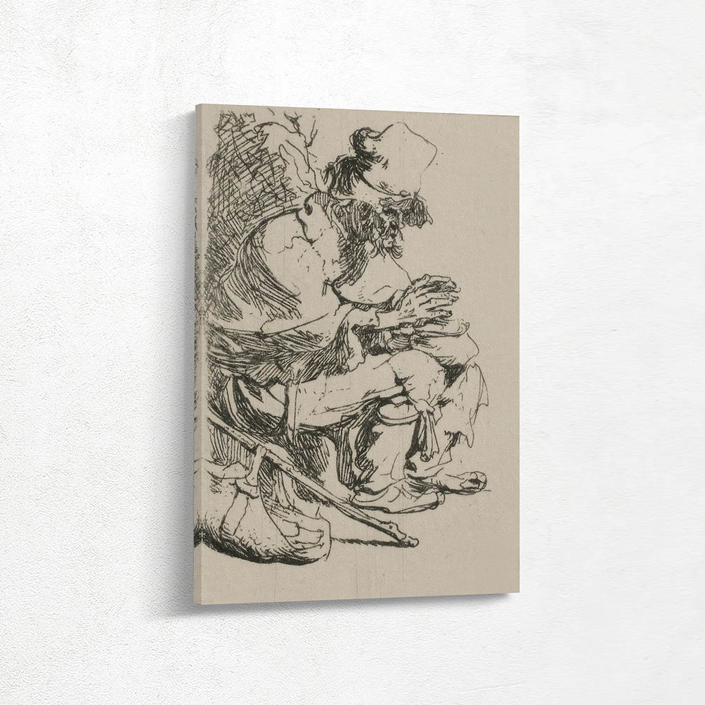 A Beggar Warming his Hands over a Chafing Dish A Beggar Warming his Hands over a Chafing Dish