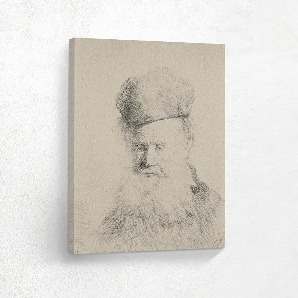 A Man with a Large Beard and a Low Fur Cap