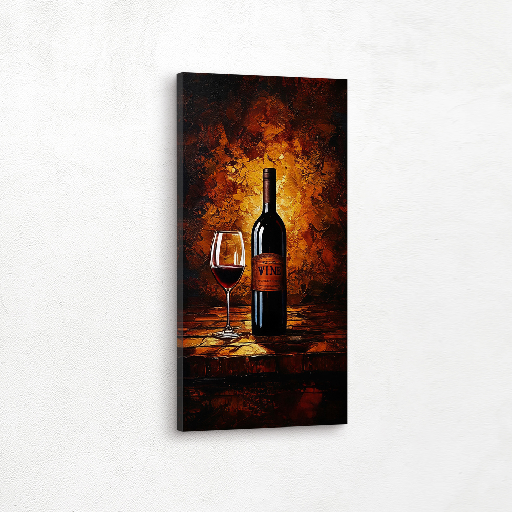 Wine wall art for home decor is perfect for the kitchen, available in five different formats and a wide range of sizes. Choose from stretched canvas, fine art prints, poster prints, framed prints, vinyl wall peels, metal wall art, metal prints, or framed canvas wall art with floater frames.