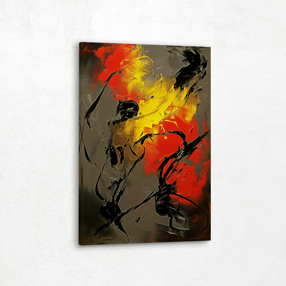 Abstract paintings for home wall decor are available in various formats, including framed prints, framed wall art, stretched canvas, metal wall art, metal prints, vinyl wall peel, peel-and-stick vinyl, fine art prints, and framed canvas wall art. These framed options come with floater frames in black, brown, or white, and there is a wide selection of sizes to fit any wall space.