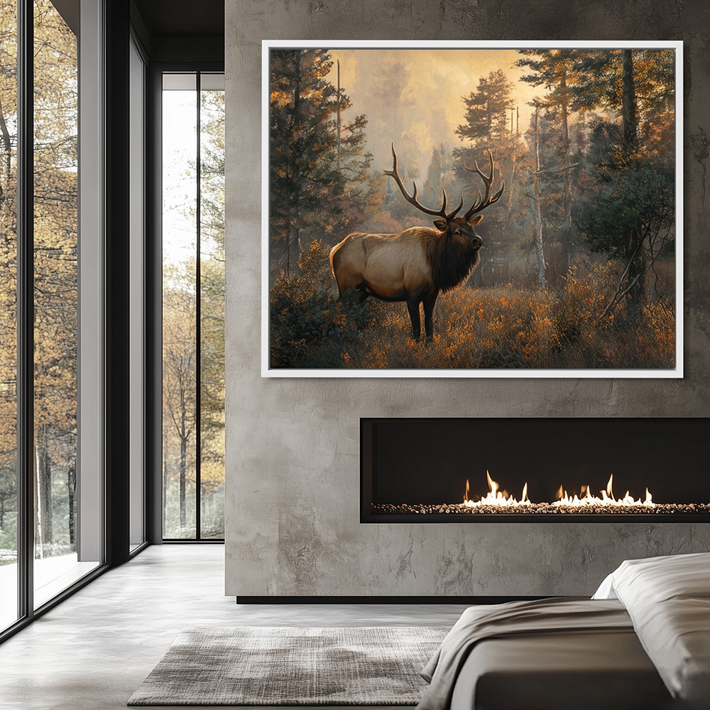 Cabin Wall Decor with an Elk - Image 4