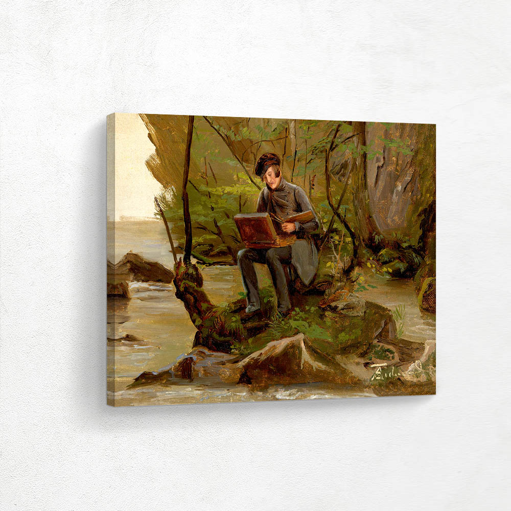 A Painter at his Paint Box