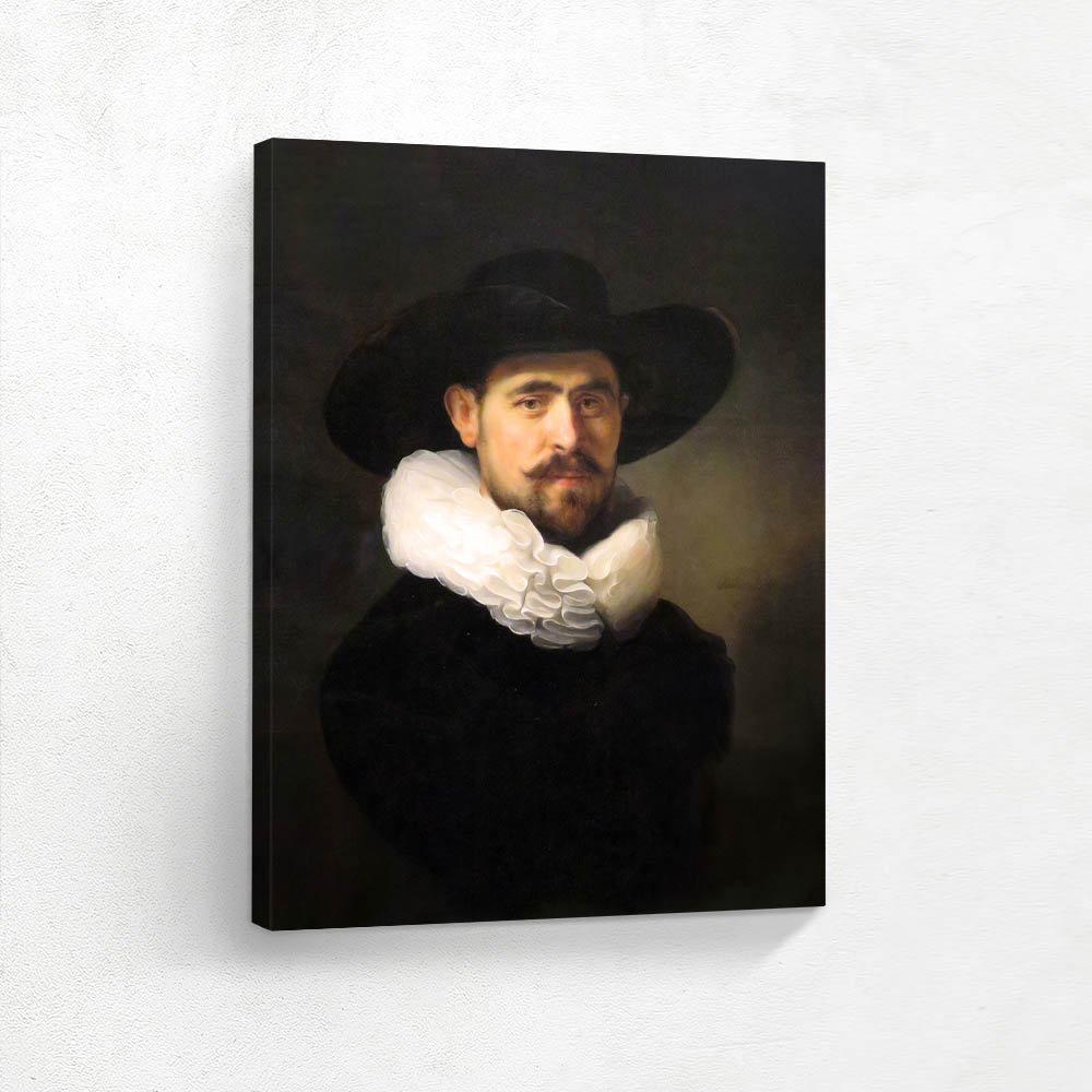 Portrait of a Man in a Wide Brimmed Hat