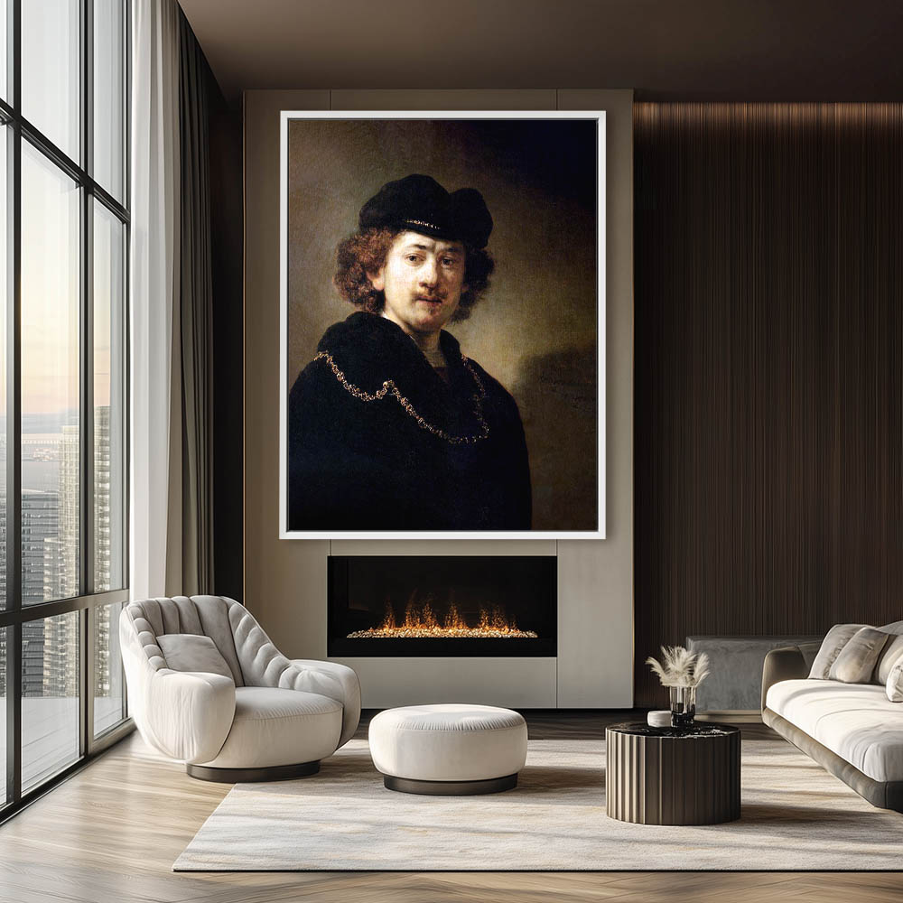 Self Portrait with Hat and Gold Chain - Image 4
