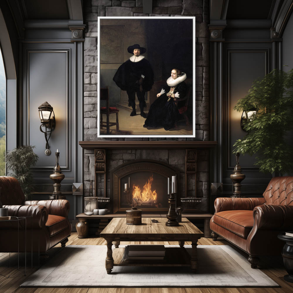 Portrait of a Couple in an Interior - Image 4