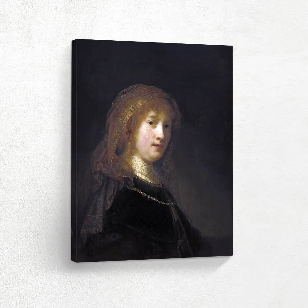 Saskia Wearing a Veil