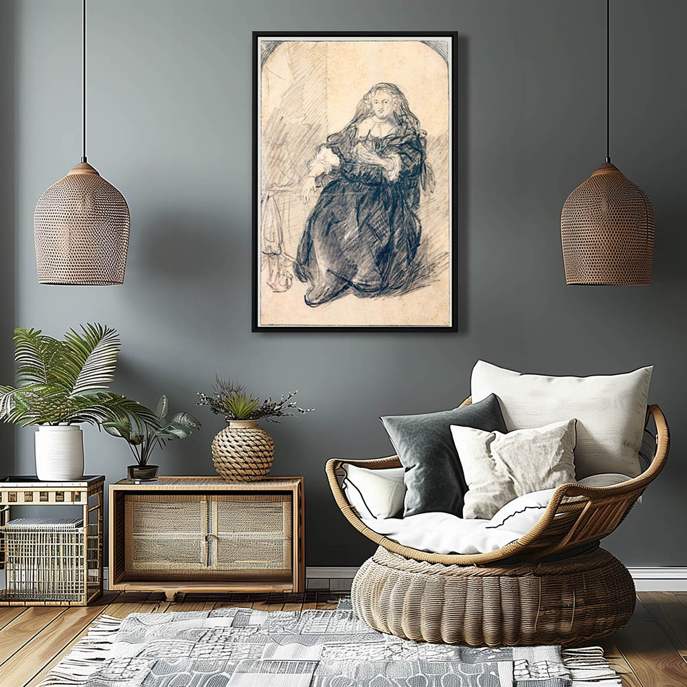 Seated Saskia with a Letter in Her Left Hand - Image 2