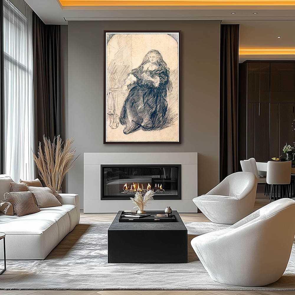 Seated Saskia with a Letter in Her Left Hand - Image 3