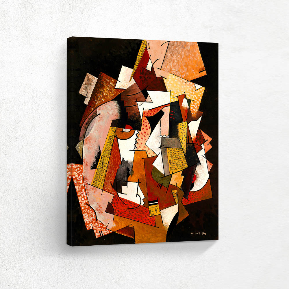 Composition with newsprint